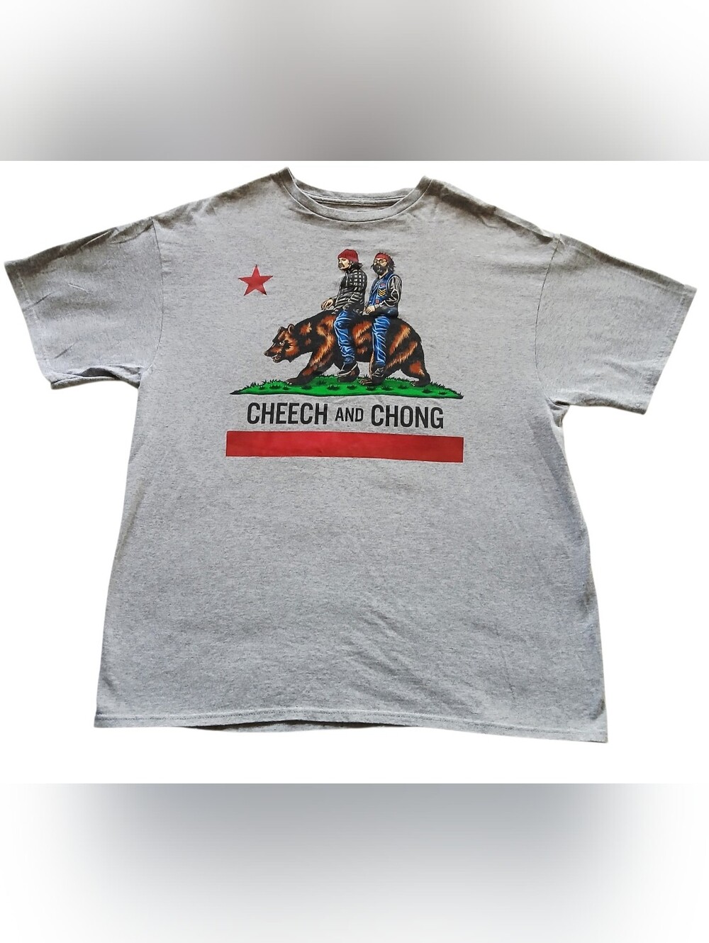 EUC Cheech & Chong Men's, Size XL Gray Short Sleeve T-shirt, Like New!